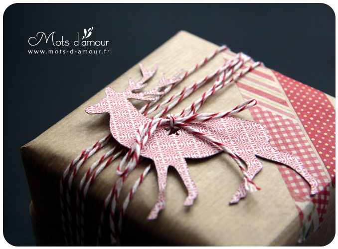 Joli papier cadeau de noel