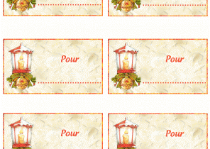 Etiquette nom pour cadeau de noel