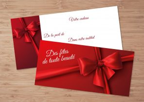 Carte cadeau noel personnalisé