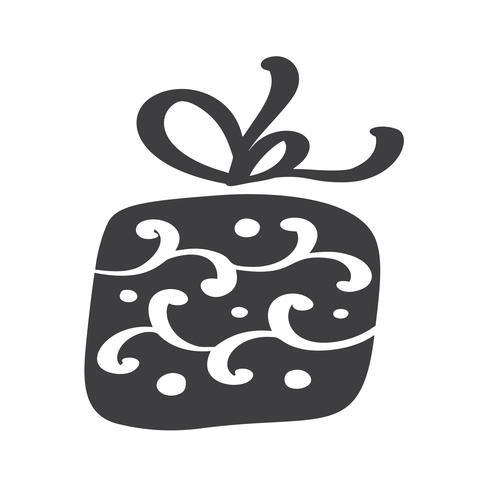 Silhouette cadeau noel