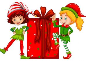 Lutin noel cadeau