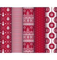 Papier cadeau noel rouge
