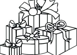 Cadeau de noel coloriage