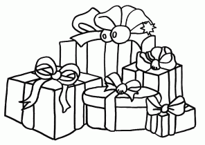 Cadeau noel dessin simple