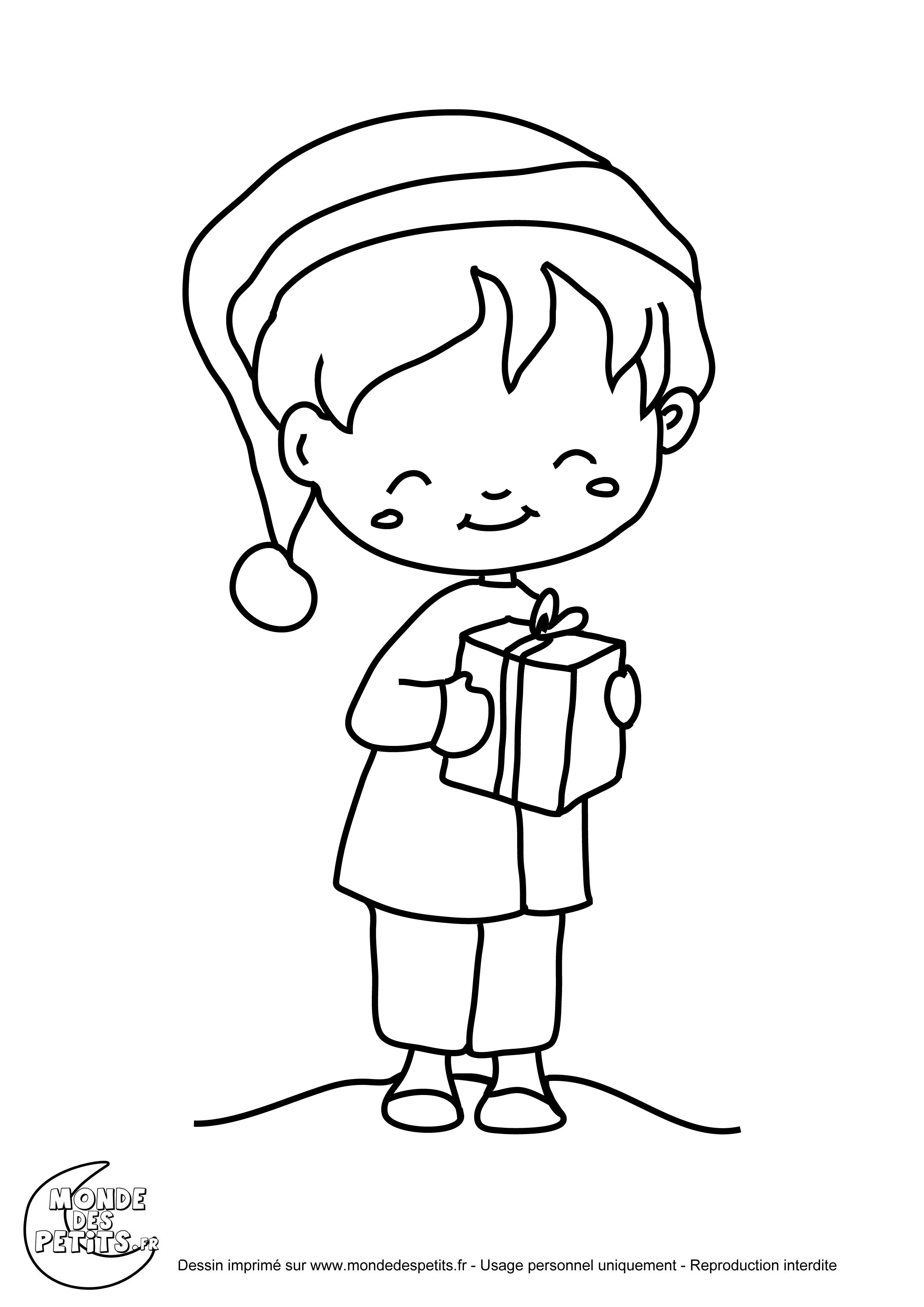 Cadeau noel dessin enfant