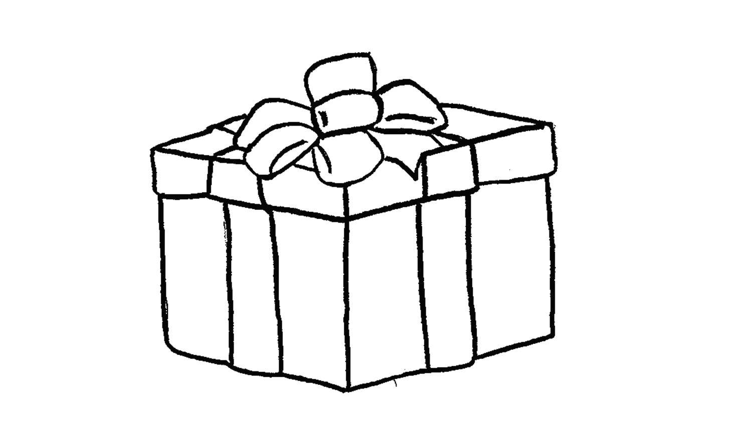 Dessiner un cadeau de noël