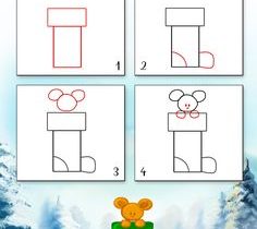 Comment dessiner un cadeau de noel