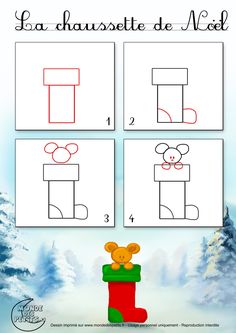 Comment dessiner un cadeau de noel