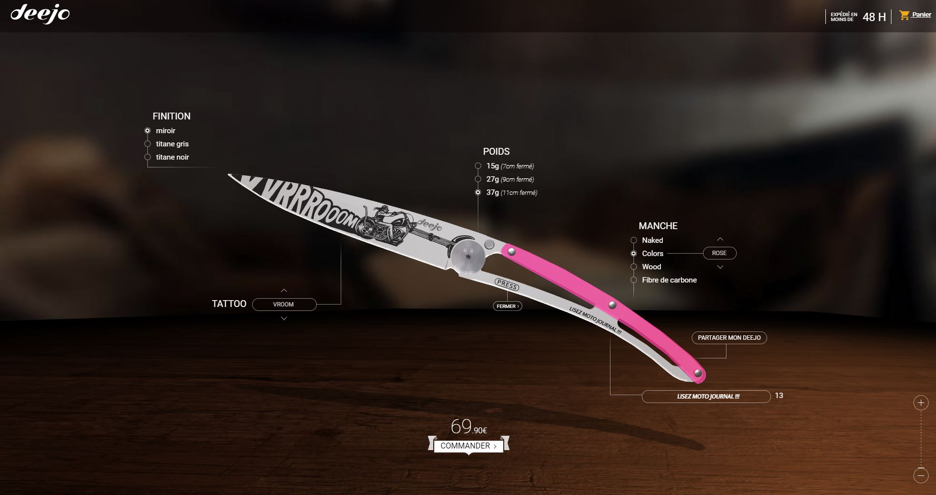 Cadeau de noel couteau