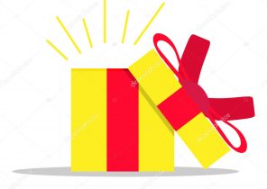Paquet cadeau noel ouvert