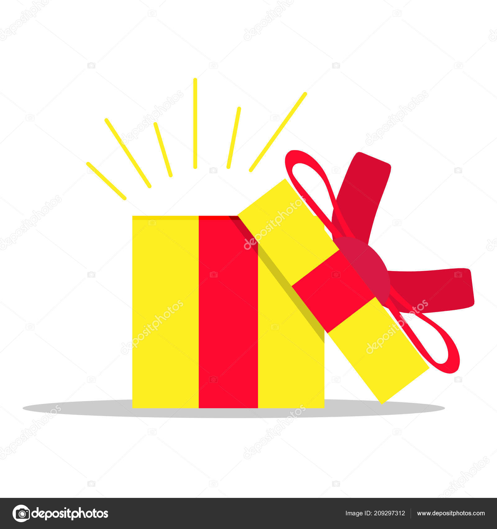 Paquet cadeau noel ouvert
