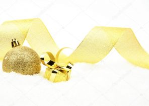 Cadeau noel doré