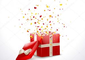 Image cadeau noel ouvert