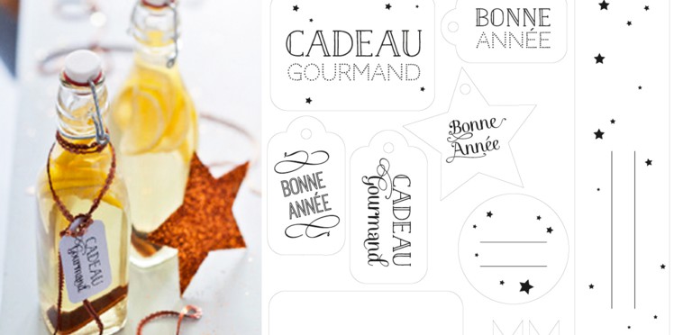 Etiquette cadeau noel a personnaliser