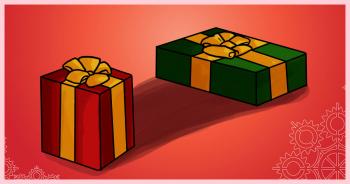 Dessin cadeau de noel en 3d