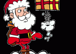 Cadeau de noel et pere noel