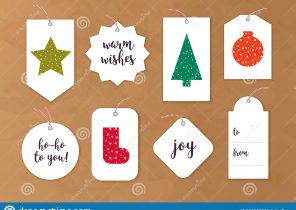Modèle d&rsquo;étiquette pour cadeau de noel