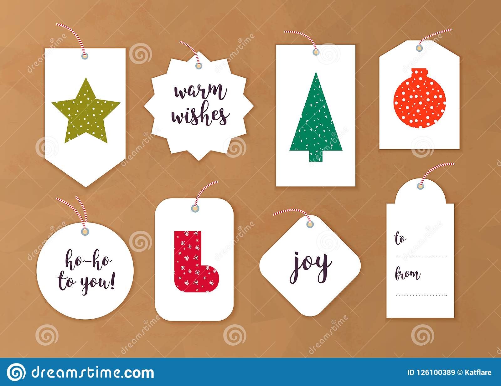 Modèle d'étiquette pour cadeau de noel