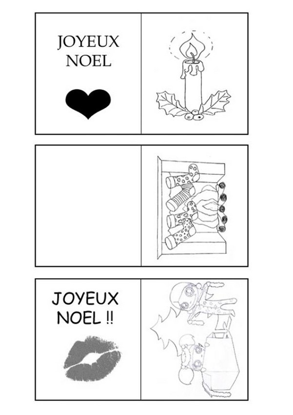 Etiquette cadeau noel a colorier