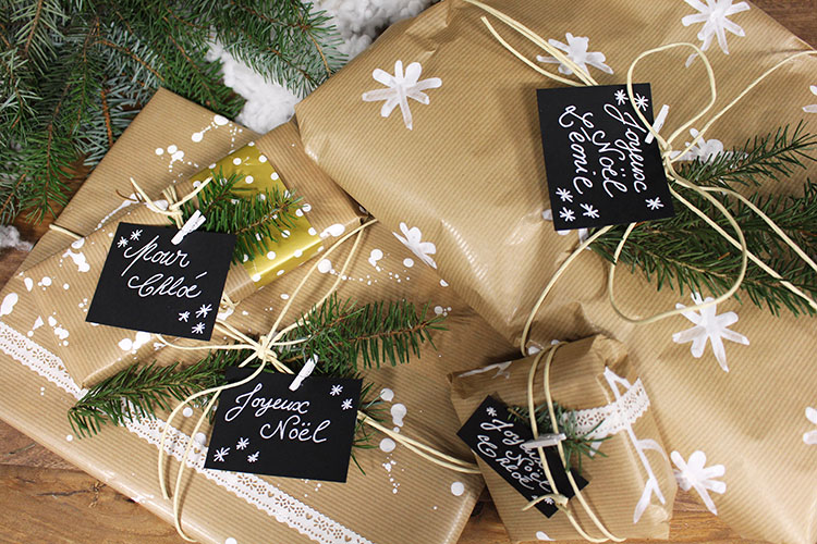 Emballage cadeau noël