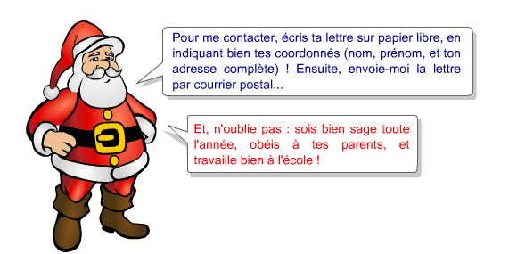 Ecrire au pere noel et recevoir un cadeau