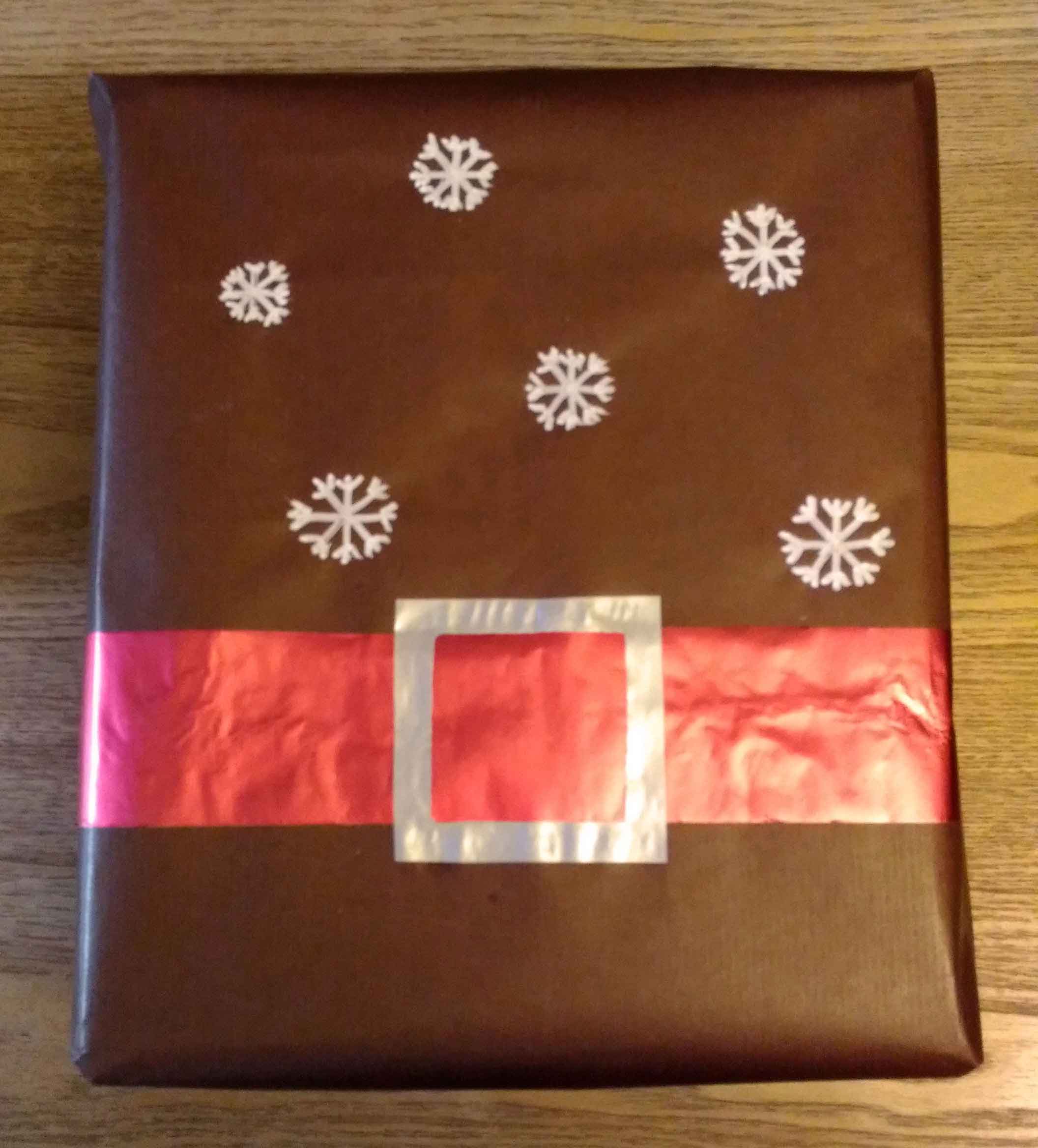 Emballage cadeau de noel tuto