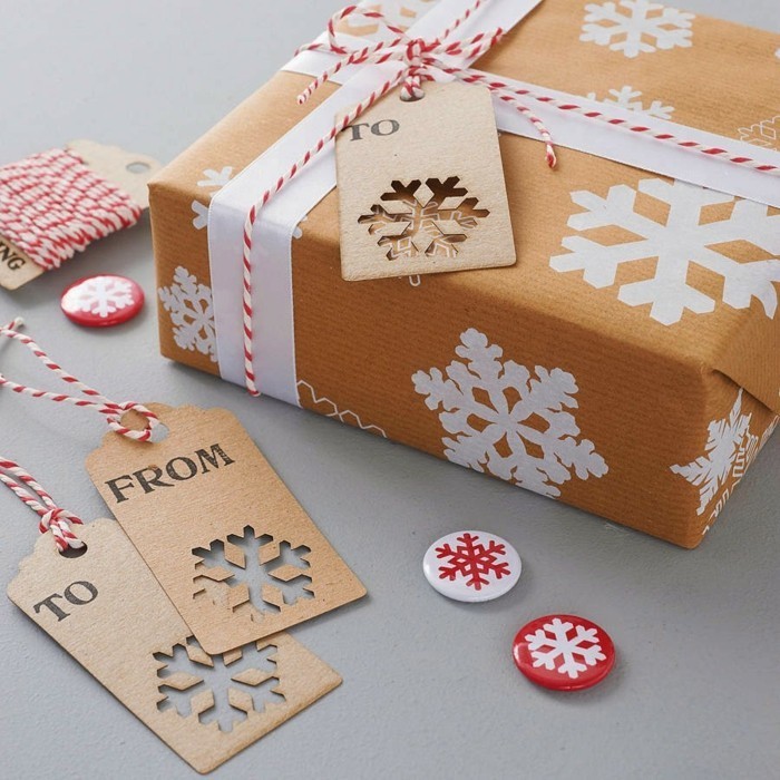 Beau papier cadeau noel