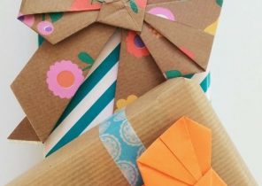Origami boite cadeau de noel