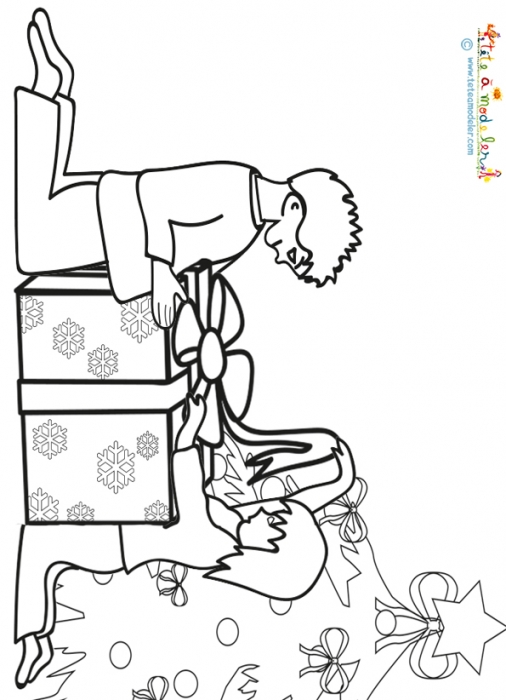 Cadeau noel dessin enfant