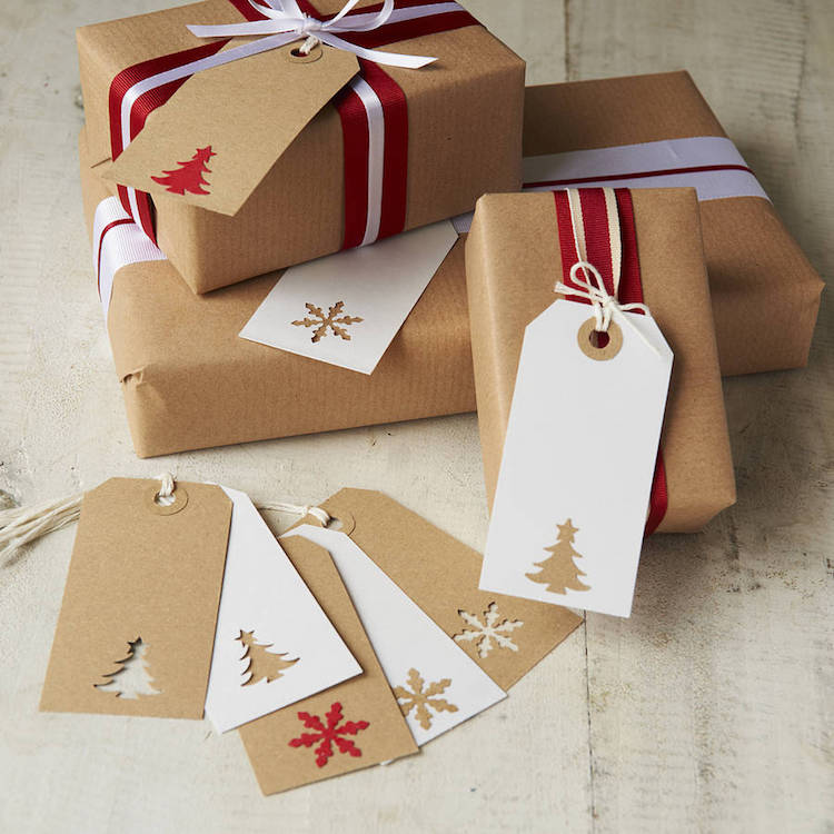 Faire etiquette cadeau de noel