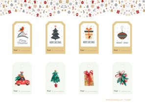 étiquette cadeau noel a imprimer
