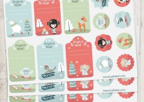 Etiquette cadeau noel personnalisable