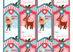 Etiquette cadeau noel à imprimer gratuit