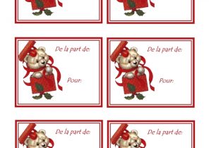 étiquettes noël cadeau