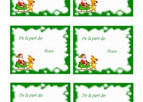 Etiquette de cadeau de noel