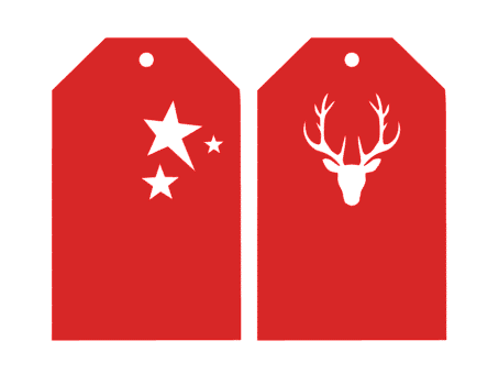 Silhouette cadeau de noel