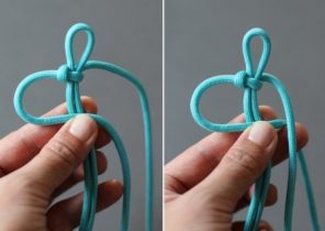 Femme noeud cadeau noel