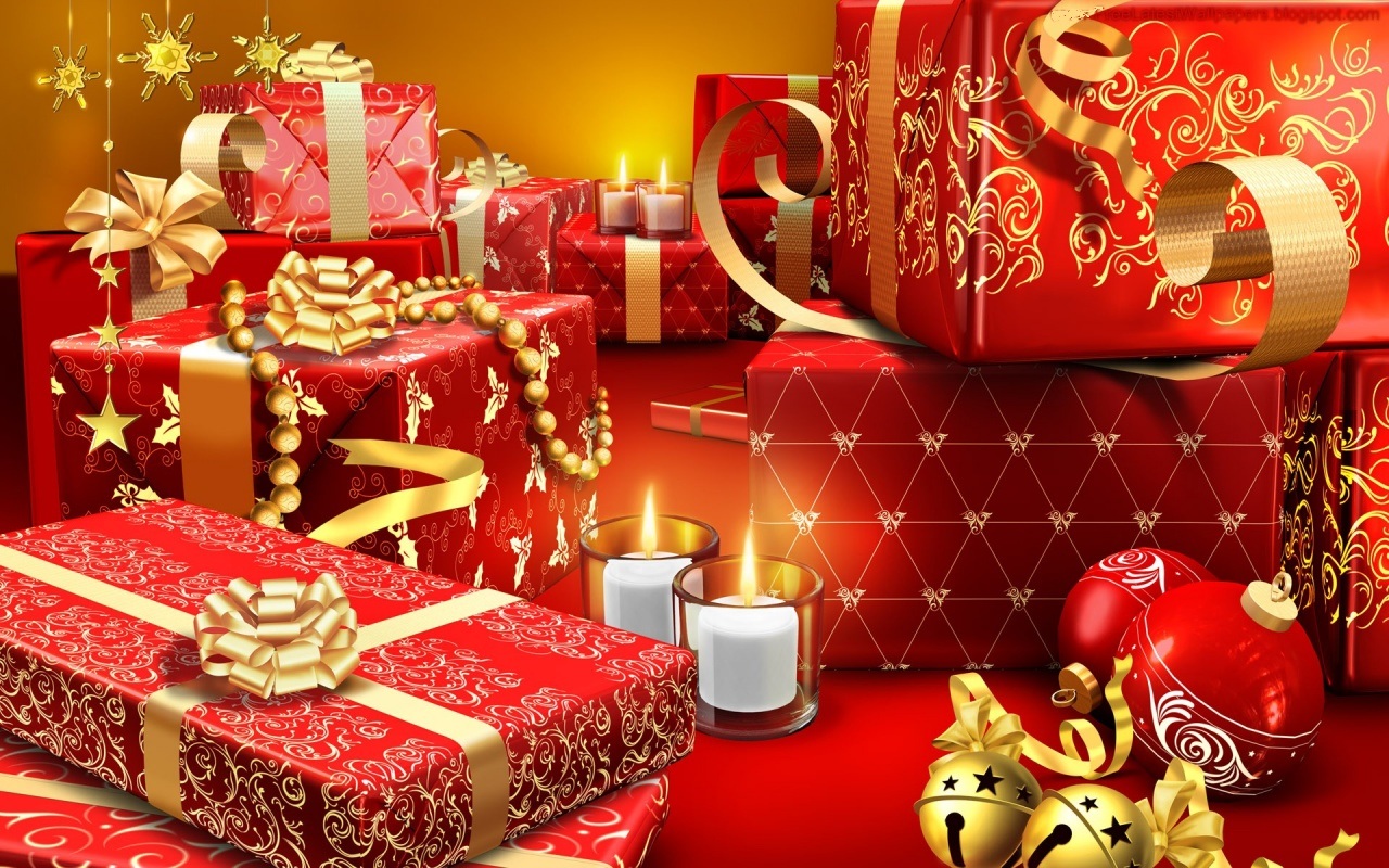 Fond de noel cadeau