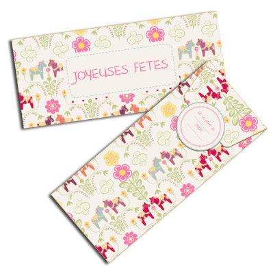 Imprimer enveloppe cadeau noel