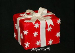 Cadeau de noel dans la neige