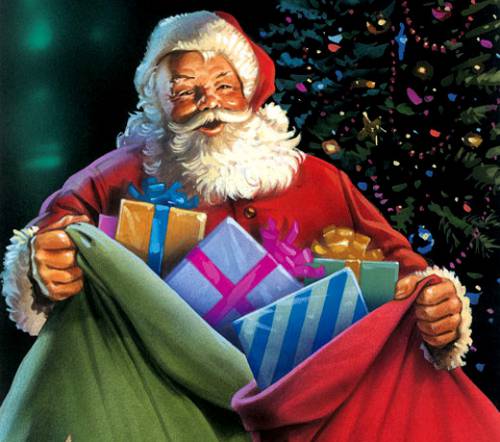 Père noel avec cadeau