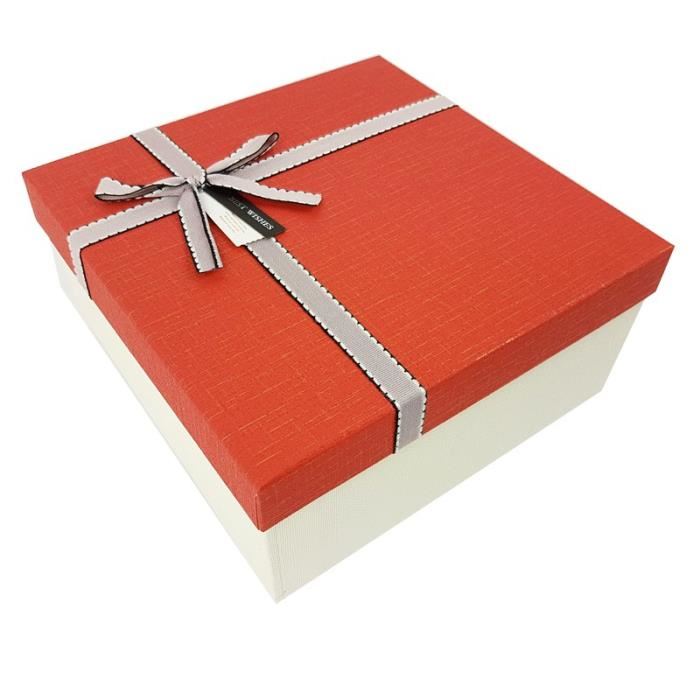 Grande boite cadeau ronde noel