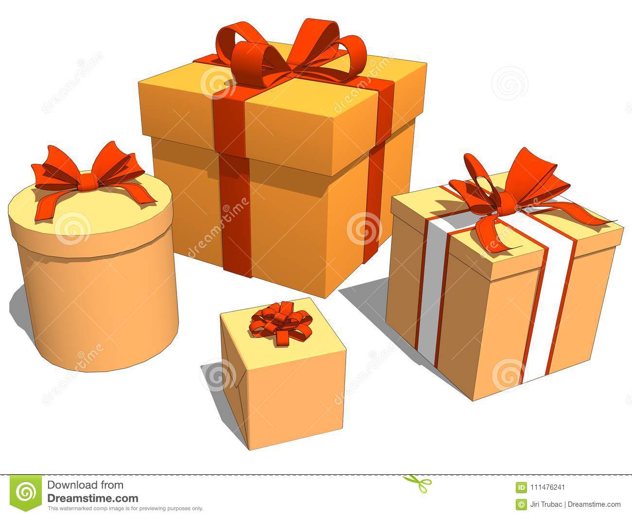 Orange cadeau noel