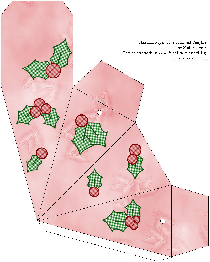 Gabarit boite cadeau noel