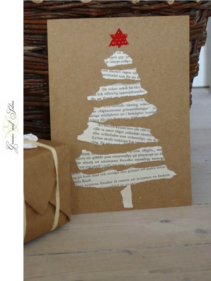 Carte cadeau fait main noel