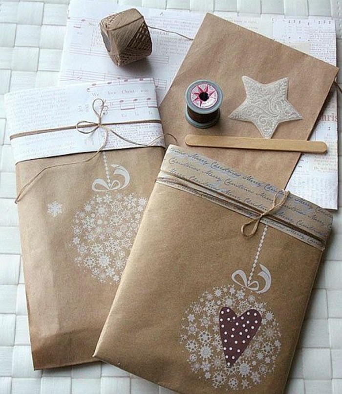Idée papier cadeau noel