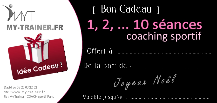 Bon cadeau sport noel