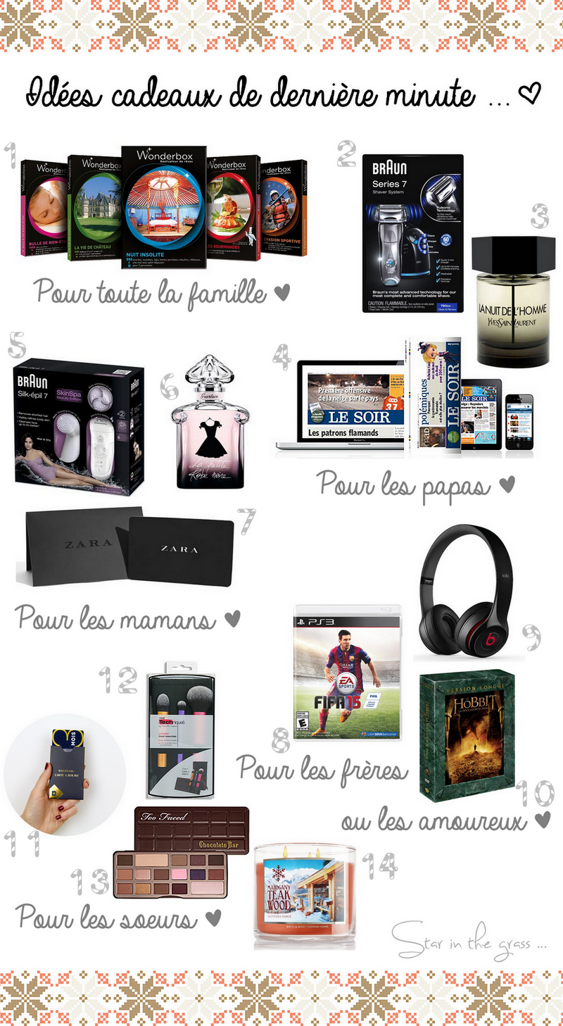 Cadeau de noel dernière minute