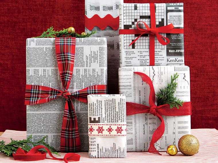 Papier cadeau noel argenté