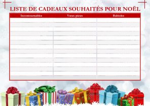 Liste cadeau pour noel